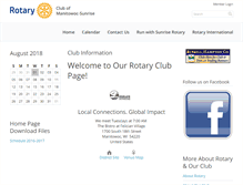 Tablet Screenshot of manitowocsunriserotary.org